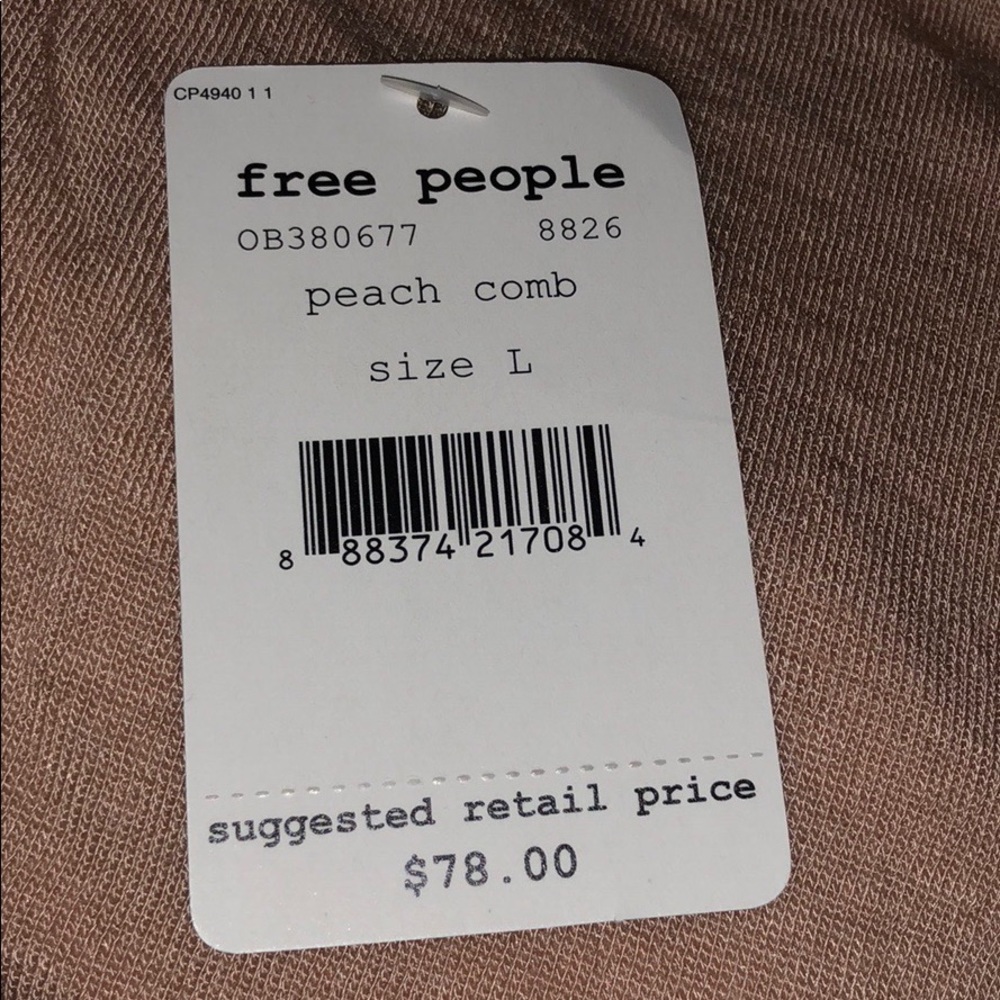 ๐ Free People Peach Twisted Back Tank Combo - Picture 7 of 7